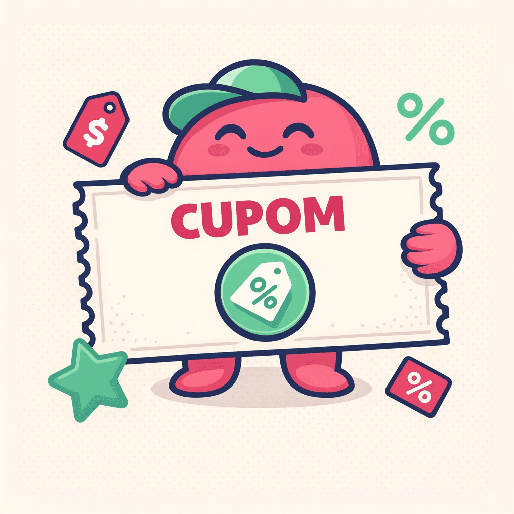 Mais uma chance de gastar sem pensar. 20% de desconto em compras pelo app, até R$500 de economia.